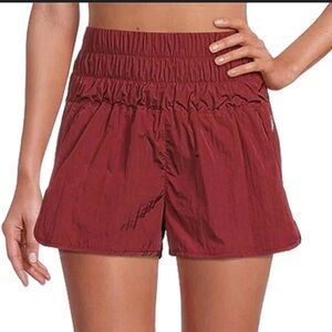 Free People Movement The Way Home shorts in maroon